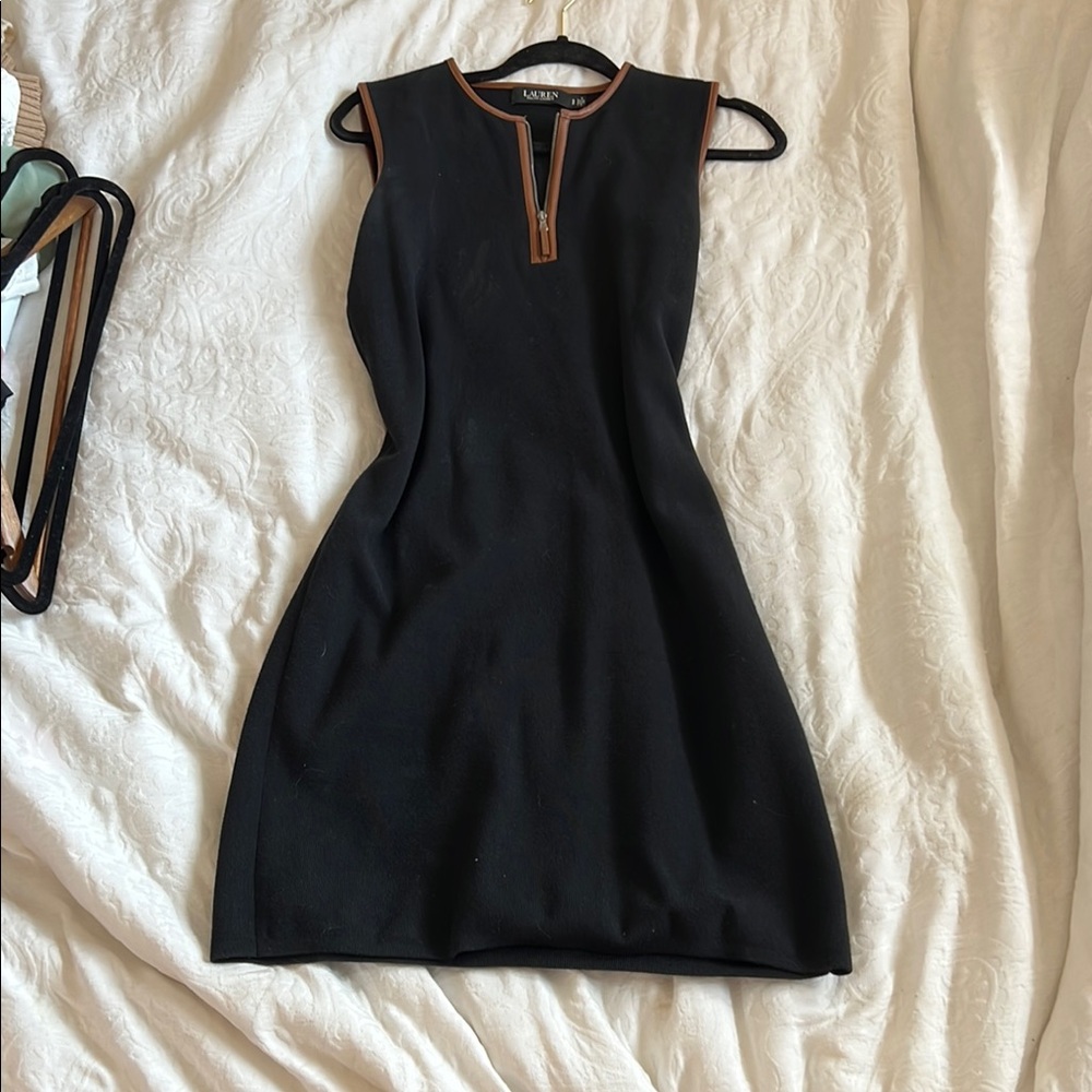 Lauren by Ralph Lauren Black Sleeveless Dress